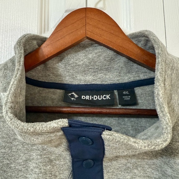 Dri Duck DRI Men’s Long Sleeve 1/4 button Denali Mountain Fleece Pullover 4XL - Picture 7 of 12